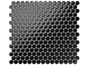 MOZAIKA CERAMICZNA PENNY DOTS CZARNA MAT SATYNA