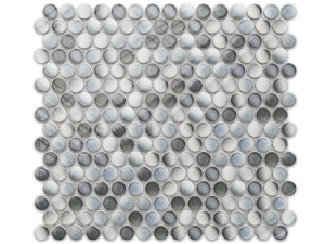 MOZAIKA CERAMICZNA PENNY DOTS MULTI GREY GLOSSY