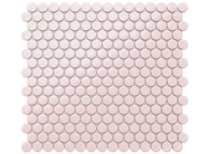 MOZAIKA CERAMICZNA PENNY DOTS ROSE RÓŻÓWA MATOWA