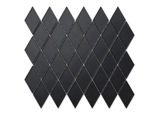MOZAIKA SZKLANA KARO ROMB CZARNY SOFT BLACK