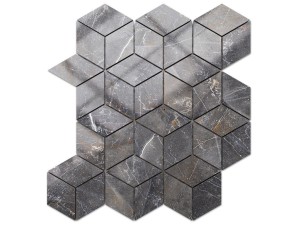 MOZAIKA GRESOWA DIAMOND ROMB SHINESTONE