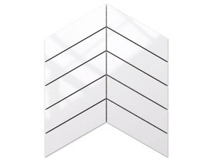 MOZAIKA CERAMICZNA CHEVRON JODEŁKA ALASKA WHITE