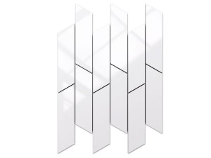 MOZAIKA CERAMICZNA CHEVRON STORM ALASKA WHITE