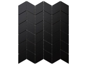 MOZAIKA GRESOWA CHEVRON ROMB CZARNA GRAFIT DOBLO