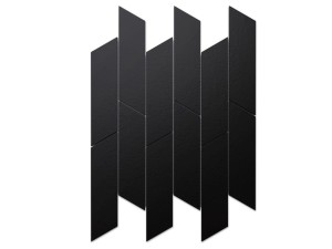 MOZAIKA GRESOWA CHEVRON STORM DOBLO NERO