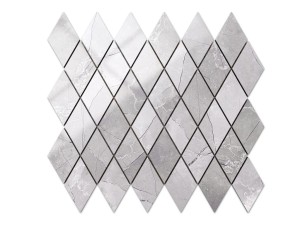 MOZAIKA GRESOWA KARO ROMB LEZA GREY