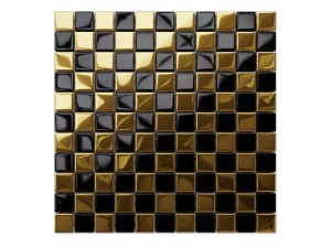 MOZAIKA SZKLANA NERO GOLD 30x30cm 6mm