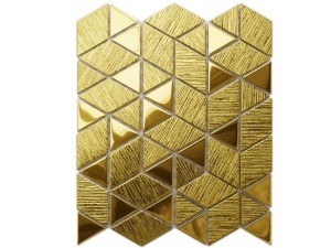 MOZAIKA SZKLANA TRIANGLE DIAMOND ZŁOTA GOLD