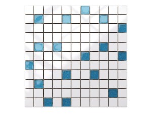 MOZAIKA CERAMICZNA SZKLANA AZZURO NIEBIESKA