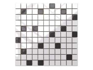 MOZAIKA CERAMICZNA SZKLANA GRAFIT SZARA