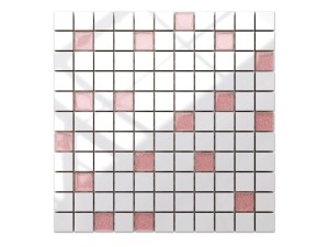 MOZAIKA CERAMICZNA SZKLANA PRALINE RÓŻ