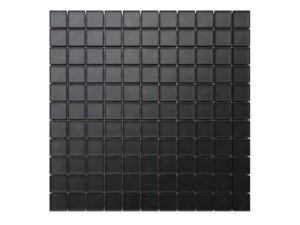 MOZAIKA SZKLANA CZARNA NERO SOFT BLACK 30x30cm 8mm