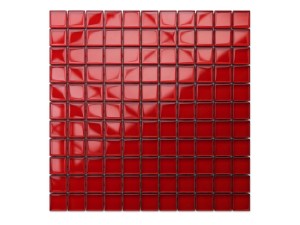 MOZAIKA SZKLANA CZERWONA RED 30x30cm 8mm