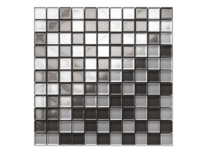 MOZAIKA SZKLANA GRAFIT SZARY METALIK 30x30