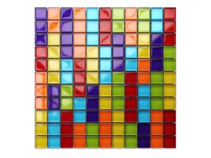 MOZAIKA SZKLANA LONG RAINBOW  PREMIUM MULIT-COLOR TĘCZA 30x30cm 8mm