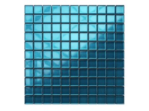 MOZAIKA SZKLANA NIEBIESKA AZURRO METALIC 30x30