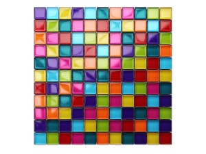 MOZAIKA SZKLANA RAINBOW MULTI-COLOR 30x30cm 8mm