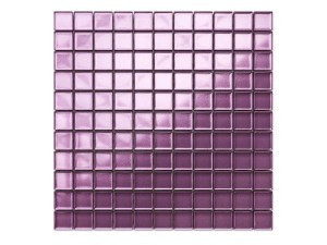 MOZAIKA SZKLANA RÓŻOWA WRZOS METALIK 30x30cm 8mm