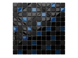 MOZAIKA SZKLANA VOLCANO DARK BLUE 30x30cm 6mm