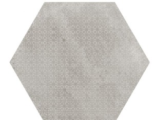 Płytki heksaganalne patchwork szary Equipe Hexagon Urban Melagne Silver 29,2x25,4
