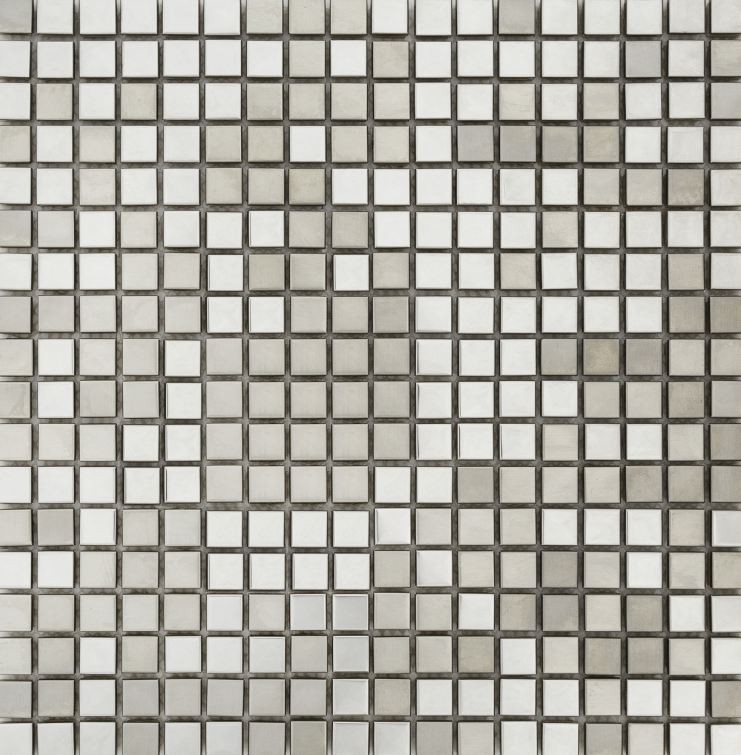 Mozaika złota czarna metal świecąca Dell Arte Royal Steel 30,5x30,5 100106