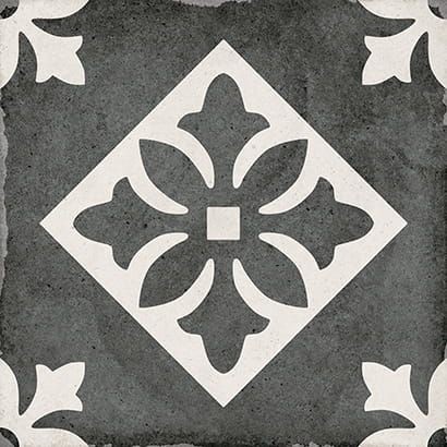 Equipe Art Nouveau Padua Black 20x20 płytka gresowa patchwork 164593
