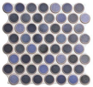 Realonda Dakhla Azure Circle 30,9x30,9 płytki mozaikowe gresowe
