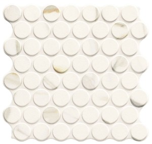 Realonda Calacatta Gold Circle 30,9x30,9 płytki mozaikowe gresowe