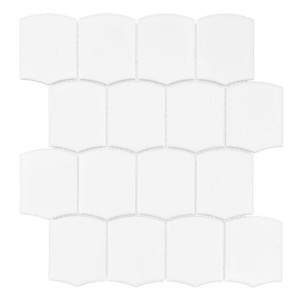 Dunin Arcado White Matt 25,6x29,2 mozaika gresowa