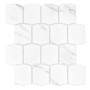 Dunin Arcado Carrara Matt 25,6x29,2 mozaika gresowa imitująca marmur
