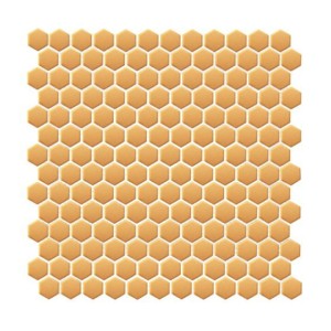 Dunin Mini Hexagon Gold Matt 27,2x30 heksagonalna złota mozaika ścienna