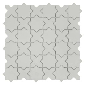 Dunin House Loves Star and Cross Ash Matt 30,2x30,2 mozaika gresowa dekoracyjna