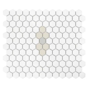 Dunin House Loves Mini Hexagon Beetle Matt 26x30 mozaika gresowa heksagonalna dekoracyjna