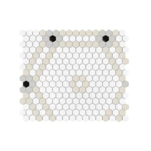 Dunin House Loves Mini Hexagon Doublehex Matt 34,1x40,1 mozaika gresowa heksagonalna dekoracyjna