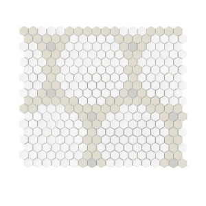 Dunin House Loves Mini Hexagon Garland Cotton Matt 39,1x45,1 mozaika gresowa heksagonalna dekoracyjna