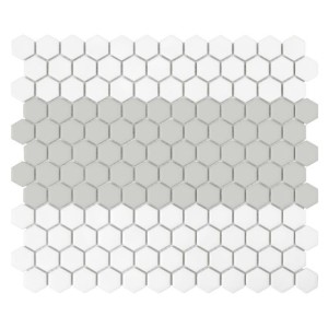 Dunin House Loves Mini Hexagon Stripe 1.A Matt 26x30 mozaika gresowa heksagonalna dekoracyjna