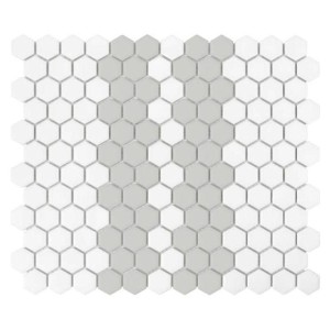 Dunin House Loves Mini Hexagon Stripe 2.1.A Matt 26x30 mozaika gresowa heksagonalna dekoracyjna