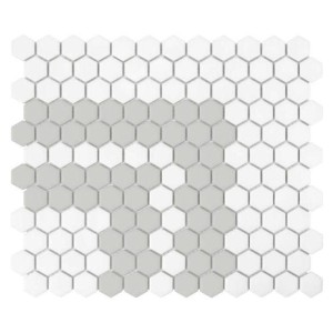 Dunin House Loves Mini Hexagon Stripe 2.2.A Matt 26x30 mozaika gresowa heksagonalna dekoracyjna