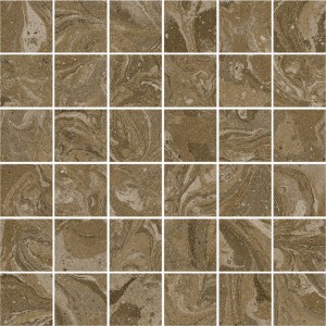Arcana Spuma Mosaic Moka 30x30 mozaika imitująca beton z efektem mieszania farby