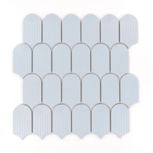 Raw Decor Wave Baby Blue Matowy 28,8x29,75 mozaika dekoracyjna