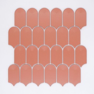 Raw Decor Wave Terracotta Matowy 28,8x29,75 mozaika dekoracyjna