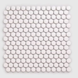 Raw Decor Candy Biały Połysk 27,4x27,4 mozaika dekoracyjna