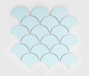 Raw Decor Flabellum Light Blue Matowy 27,5x28,5 mozaika dekoracyjna