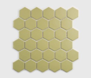 Raw Decor Heksagon Duży Golden Olive Matowy 27,1x28,1 mozaika dekoracyjna