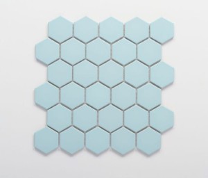 Raw Decor Heksagon Duży Błękitny Matowy 27,1x28,1 mozaika dekoracyjna