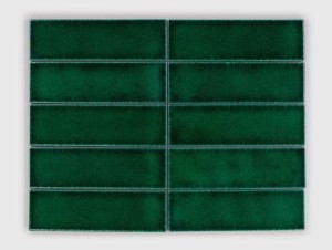 Raw Decor Metropolis Dark Green Połysk 6x20 mozaika ścienna dekoracyjna