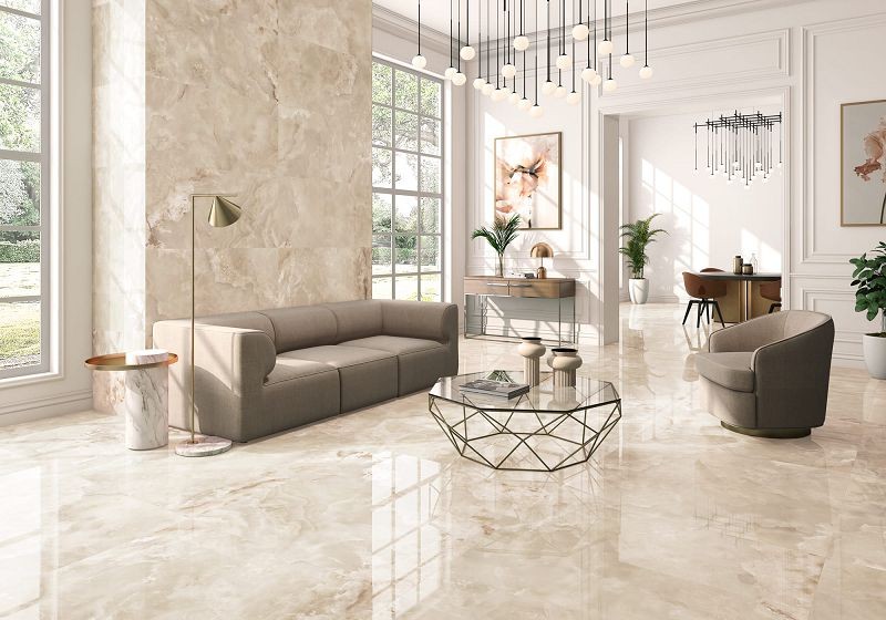 ITT Onix Beige Polished Rect. 120x120 płytka gresowa imitująca onyks 104904