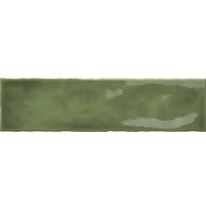 Absolut Keramika Leonardo Green Glossy 7,5x30 płytka ścienna cegiełka