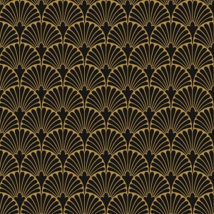 Aparici Art-Deco Black Manhattan Natural 29,75x29,75 płytka ścienna