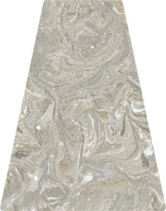 Arcana Spuma Frullato Macchiato 22,7x29 płytka imitująca beton w kształcie trapezu z efektem mieszania farby
